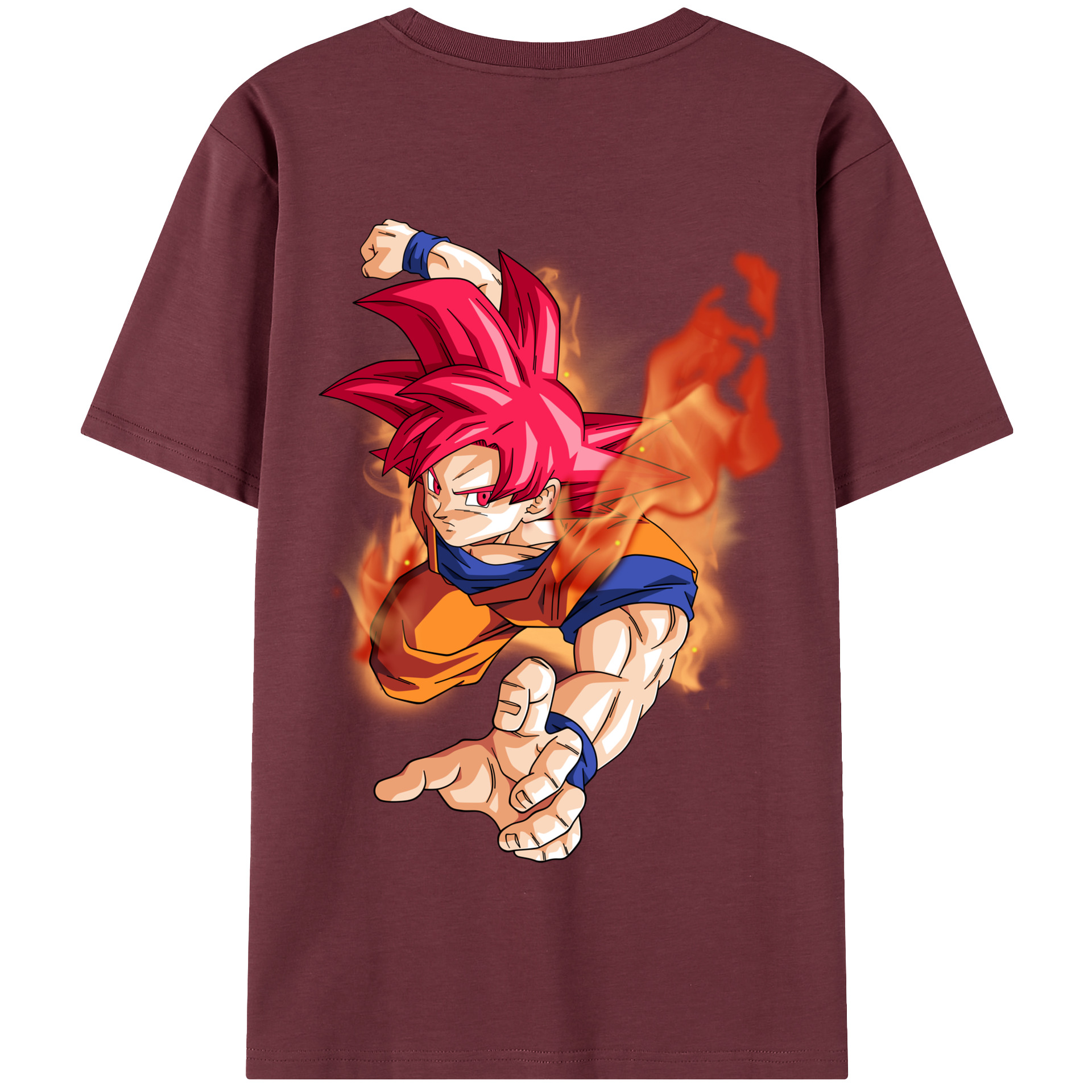 （画像用） ドラゴンボール 孫悟空（そん ごくう）Son Goku カカロット DRAGON BALL Kakarotto 綿100％半袖Tシャツ（背面プリント）